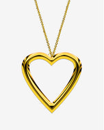 gold platted heart pendle