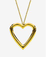 gold platted heart pendle